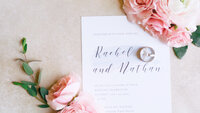 Wedding Stationary and Invitations for Bride and Groom Details at Dayton Art Institute