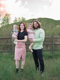 Family photos in the hills