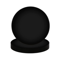 LUNA 13_ Solid Black Acrylic Charger
