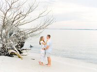 Outdoor beach engagement session on Hilton Head Island.