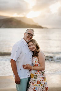 Sunset Splash Session Hanalei Bay Kauai Family Photographer-19