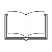 Dewy Content | Content strategy icon in black open book