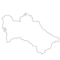 Turkmenistan Country Outline
