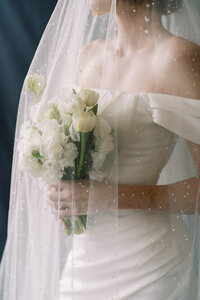 bride of the pines dew drop veil in pinehurst north carolina
