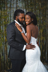 Black Haitian bride and groom