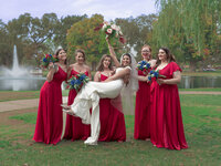 bride-and-bridesmaids-portrait-Indian-Wedding