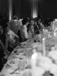 Advanced digital wedding photography with editorial approach during Rebecca & Kevin's luxury destination reception celebration at Miami Beach Edition hotel