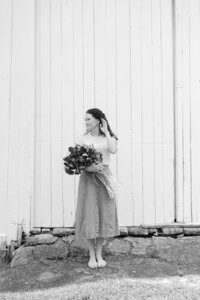 Lifestyle branding images showcasing Cherry Hill Flower Farm. A mix of portraits and candids to be used across social media and web presence. New Hampshire Branding Photographer for small businesses and creatives. Deborah Zoe Photography.