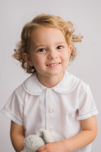Toddler poses for Heirloom Photographs in Charleston, SC.
