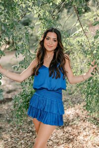 Los Altos High School graduation senior portraits girl posing in natural light