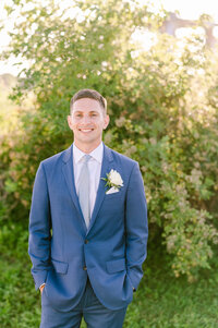 Cory - Groom in blue suit