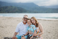 Sunset Splash Session Hanalei Bay Kauai Family Photographer-10