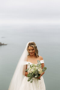 Intimate wedding photographer in Akaroa