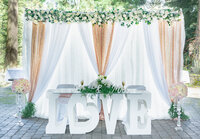 Wedding decoration for a wedding in San Francisco by 4Karma Studio
