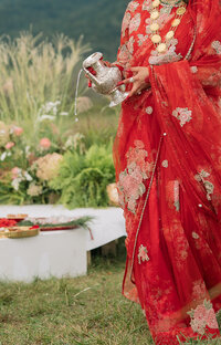Wedding at the event field at Henley's Orchard. Photo by Navodita KC Photography and florals by Flowergirl Cville.