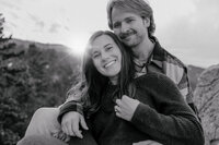 Couple sharing a quiet moment during a Boulder photography session