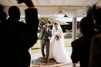 bride and grooms entrance