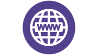 Purple Icon of Globe