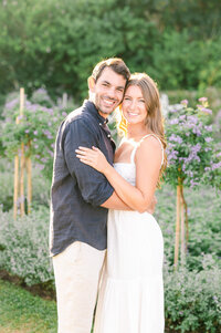 New England Spring Engagement in Gardens