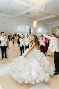 couple dancing at newport wedding