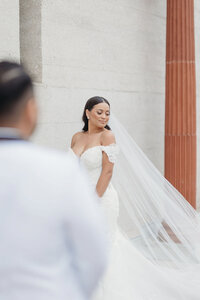 Bride at the Lightner Museum | St. Augustine Wedding Photography | True-to-color photos
