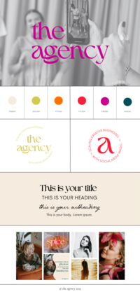 brand identity design for marketing agency by August Ave House