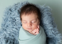sleeping baby in Newborn Photographer Sterling Heights MI Savvy Shoots