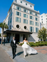 A wedding at the Hotel Bennett in Charleston, SC