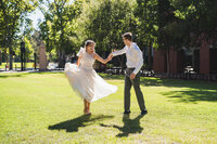 Romantic portrait of an engaged couple during their Adelaide engagement shoot