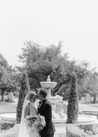 Bride and groom sharing a moment after their beautiful ceremony.