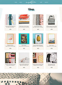 Shop Artwork & Designs Showit one pager website template The Template Emporium