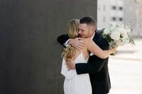 Couple portrait, The Abbott Kansas City wedding — Elizabeth West Photography