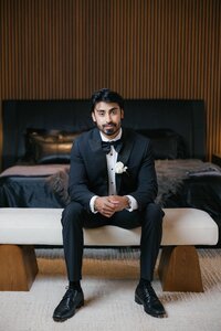 Boston Wedding Groom Portrait