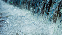 Waterfall with running water