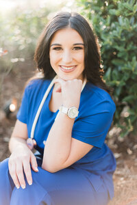 Senior Girl Nursing School Graduate photos