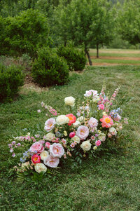 Eastwood Farm and Winery ceremony florals by Flowergirl Cville. Jessa Rose Photography.