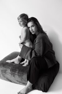 Boston Motherhood Photographer. Boston Motherhood Portraits. Boston Family Photographer. In studio motherhood portraits. Editorial Motherhood Portraits. North Shore Family Photographer. Deborah Zoe Photography.