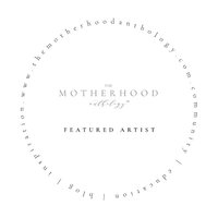 The Motherhood Anthology featured artist badge Mainline newborn photographer