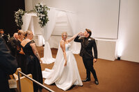 Davenport Wedding Venue | The Figge Museum Wedding | Quad Cities Wedding Photographer | Black Tie Wedding in Davenport, IA-64