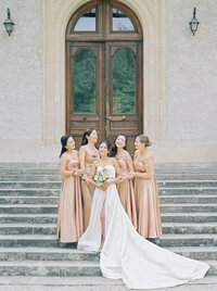 Bridal Party | Chateau de Santeny Editorial Wedding Photography France | Juno by Julia C. Vona