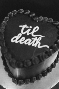till death wedding cake at the exchange 1874 in woodbridge california