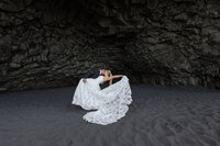 Iceland Elopement Photography Black Sand Beach Savvy Shoots Photography