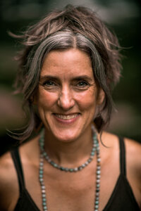 Woman smiling