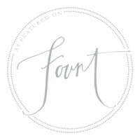 Fount featuring artist badge for a Fort Worth Family Photographer