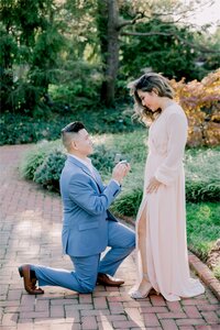 Romantic marriage proposal photos taken in Chicago and nearby suburbs. A joyful yes moment documented with soft light and authentic emotion.