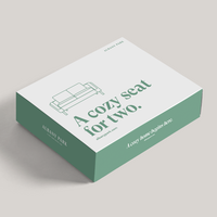 Albany Park packaging with custom icons and “A cozy home begins here” messaging