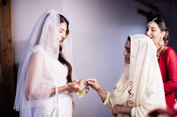 bride and grandma before the ceremony. Indian Wedding