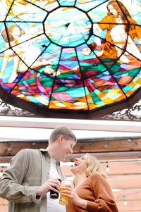 Lazarus Brewing + Austin Engagement Photographer 50