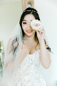 Light and airy wedding photographer