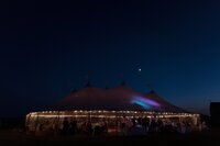 Tented South Dartmouth wedding at Salters Point. Deborah Zoe Photography.